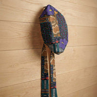 Africa Violets Flowers Easy Headwrap Mix Native Tribal Pattern