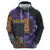 Africa Violets Flowers Hoodie Mix Native Tribal Pattern - Wonder Print Shop