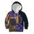 Africa Violets Flowers Kid Hoodie Mix Native Tribal Pattern - Wonder Print Shop