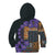 Africa Violets Flowers Kid Hoodie Mix Native Tribal Pattern - Wonder Print Shop