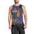 Africa Violets Flowers Men Tank Top Mix Native Tribal Pattern - Wonder Print Shop