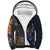 Africa Violets Flowers Sherpa Hoodie Mix Native Tribal Pattern - Wonder Print Shop