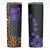 Africa Violets Flowers Skinny Tumbler Mix Native Tribal Pattern