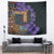 Africa Violets Flowers Tapestry Mix Native Tribal Pattern