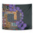 Africa Violets Flowers Tapestry Mix Native Tribal Pattern