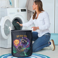 Halloween Raccoon Spooky Jim-BOO-Thy Witch Laundry Basket