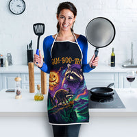Halloween Raccoon Spooky Jim-BOO-Thy Witch Apron