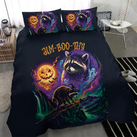 Halloween Raccoon Spooky Jim-BOO-Thy Witch Bedding Set