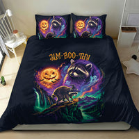 Halloween Raccoon Spooky Jim-BOO-Thy Witch Bedding Set