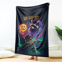 Halloween Raccoon Spooky Jim-BOO-Thy Witch Blanket