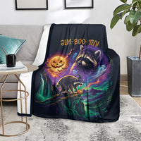 Halloween Raccoon Spooky Jim-BOO-Thy Witch Blanket