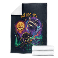 Halloween Raccoon Spooky Jim-BOO-Thy Witch Blanket