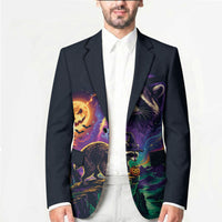 Halloween Raccoon Spooky Jim-BOO-Thy Witch Blazer