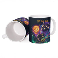 Halloween Raccoon Spooky Jim-BOO-Thy Witch Ceramic Mug