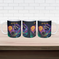 Halloween Raccoon Spooky Jim-BOO-Thy Witch Ceramic Mug