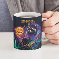 Halloween Raccoon Spooky Jim-BOO-Thy Witch Ceramic Mug
