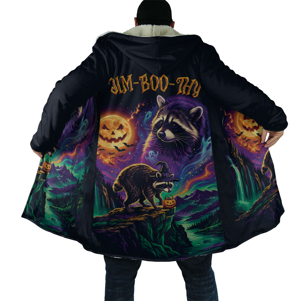 Halloween Raccoon Spooky Jim-BOO-Thy Witch Cloak