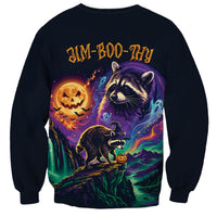 Halloween Raccoon Spooky Jim-BOO-Thy Witch Sweatshirt