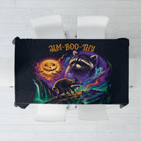 Halloween Raccoon Spooky Jim-BOO-Thy Witch Tablecloth