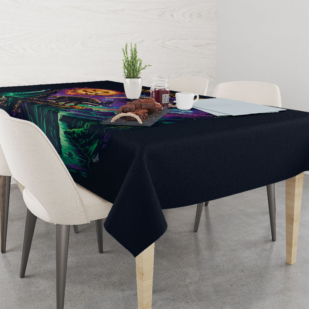 Halloween Raccoon Spooky Jim-BOO-Thy Witch Tablecloth