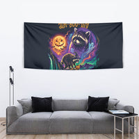Halloween Raccoon Spooky Jim-BOO-Thy Witch Tapestry