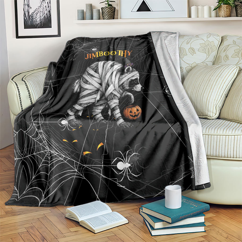 Jiboothy Mummy Raccoon Halloween Blanket Cute Spooky Jimothy Viral