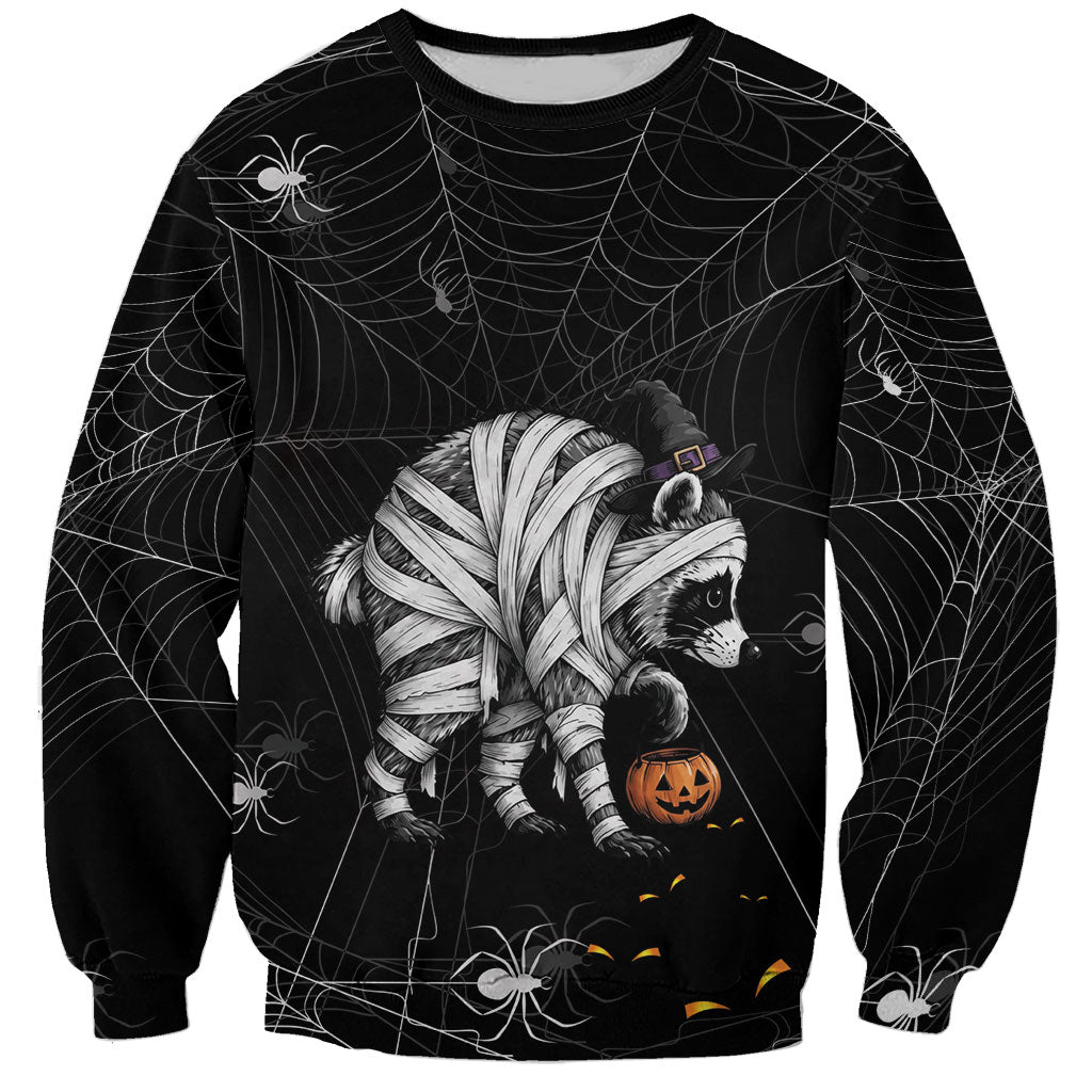 Jiboothy Mummy Raccoon Halloween Sweatshirt Cute Spooky Jimothy Viral
