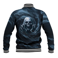 Scary 3D Illusion Horror Skull Baseball Jacket