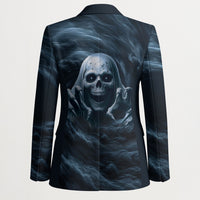 Scary 3D Illusion Horror Skull Blazer