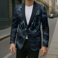 Scary 3D Illusion Horror Skull Blazer