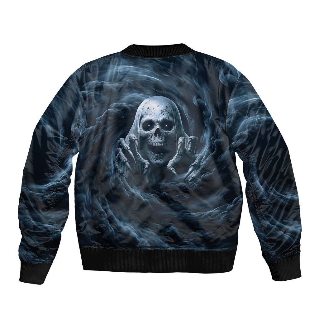 Scary 3D Illusion Horror Skull Bomber Jacket