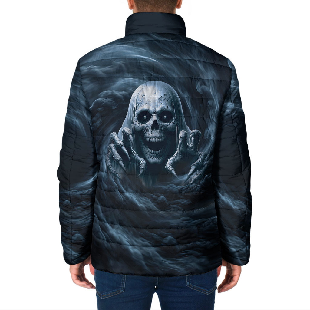Scary 3D Illusion Horror Skull Padded Jacket