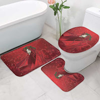 Merry Creepmas Mari Lwyd Bathroom Set Folklore Ghost Horse Christmas - Wonder Print Shop