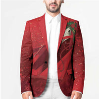 Merry Creepmas Mari Lwyd Blazer Folklore Ghost Horse Christmas - Wonder Print Shop