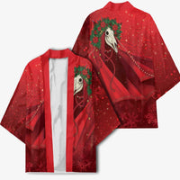 Merry Creepmas Mari Lwyd Kimono Folklore Ghost Horse Christmas - Wonder Print Shop