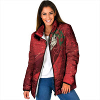 Merry Creepmas Mari Lwyd Padded Jacket Folklore Ghost Horse Christmas - Wonder Print Shop