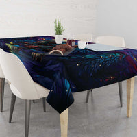 Stained Glass Krampus Tablecloth Gothic Christmas Myth - Wonder Print Shop