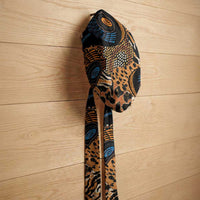 African Ankara Motifs Mixed Animal Skins Easy Headwrap