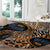 African Ankara Motifs Mixed Animal Skins Round Carpet - Wonder Print Shop