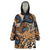 African Ankara Motifs Mixed Animal Skins Wearable Blanket Hoodie