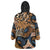 African Ankara Motifs Mixed Animal Skins Wearable Blanket Hoodie