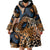 African Ankara Motifs Mixed Animal Skins Wearable Blanket Hoodie