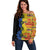 African Ethnic Kitenge Ankara Style Off Shoulder Sweater