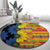 African Ethnic Kitenge Ankara Style Round Carpet - Wonder Print Shop