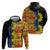 African Ethnic Kitenge Ankara Style Zip Hoodie - Wonder Print Shop