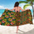 African Tribal Geometric Mixed Kanga Pattern Sarong