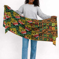 African Tribal Geometric Mixed Kanga Pattern Simple Headwrap