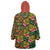 African Tribal Geometric Mixed Kanga Pattern Wearable Blanket Hoodie