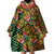 African Tribal Geometric Mixed Kanga Pattern Wearable Blanket Hoodie