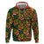 African Tribal Geometric Mixed Kanga Pattern Zip Hoodie - Wonder Print Shop